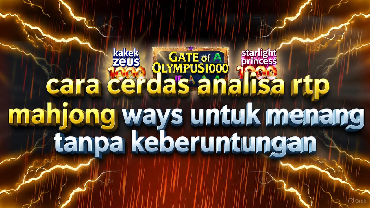 Cara Cerdas Analisa RTP Mahjong Ways untuk Raup Menang Tanpa Keberuntungan!!