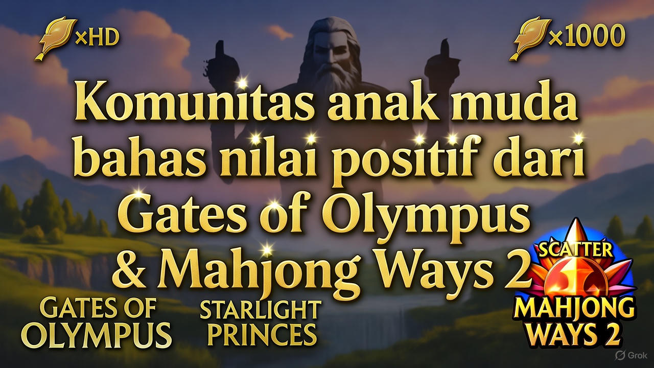 Komunitas Anak Muda Bahas Nilai Positif dari Gates of Olympus & Mahjong Ways 2