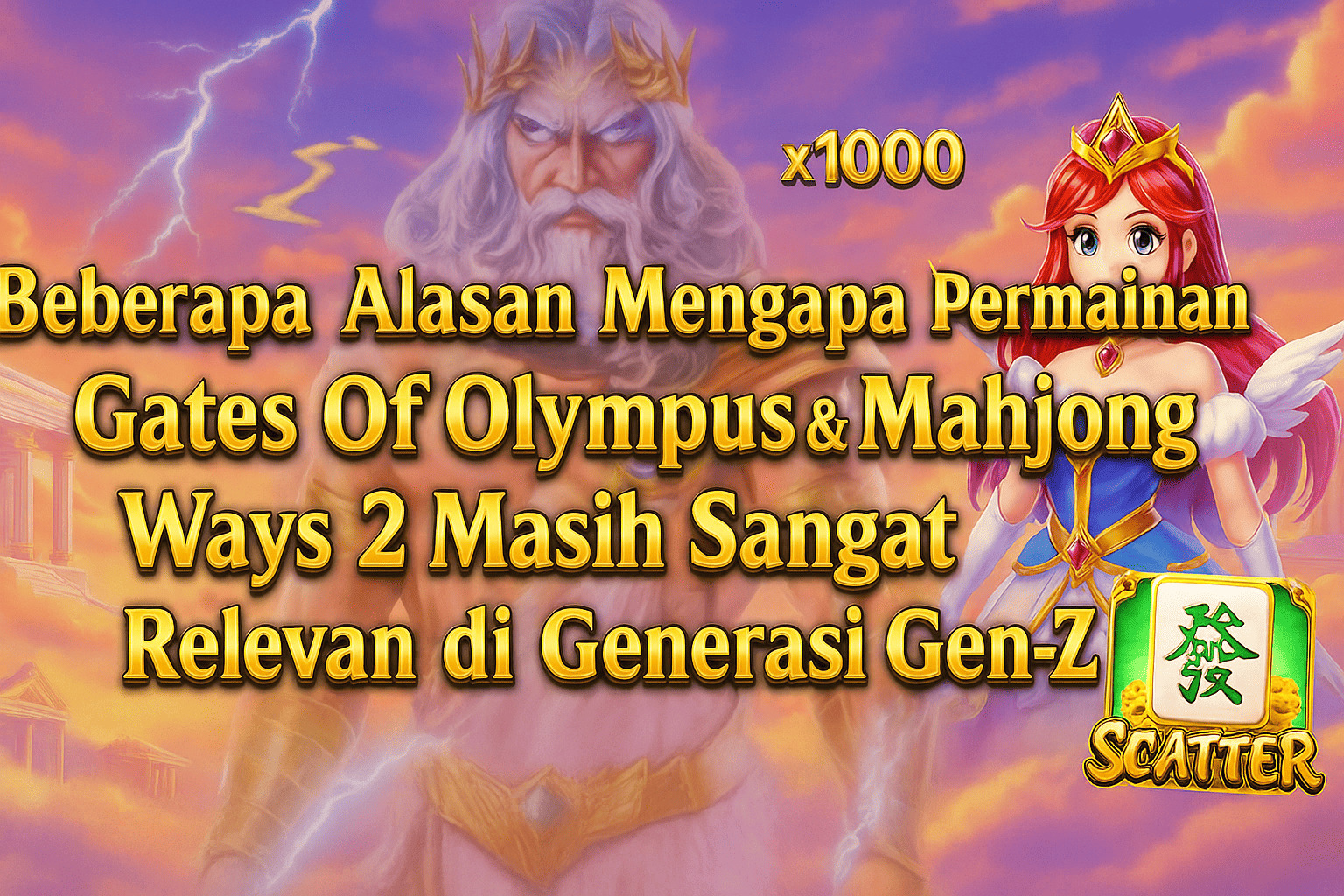 Beberapa Alasan Mengapa Permainan Gates Of Olympus & Mahjong Ways 2 Masih Sangat Relevan di Generasi Gen-Z