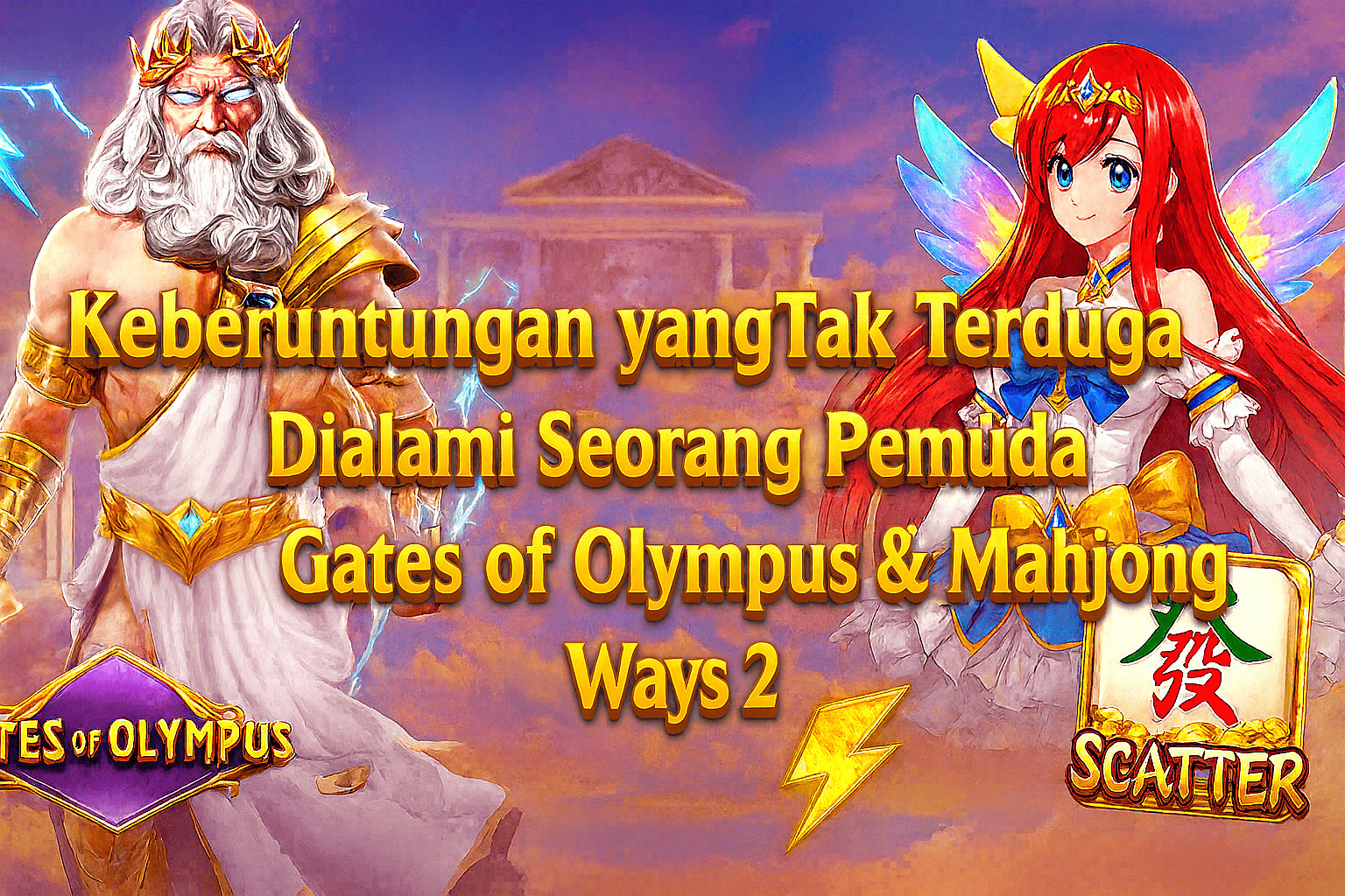 Keberuntungan yang Tak Terduga Dialami Seorang Pemuda pada Game Gates of Olympus & Mahjong Ways 2